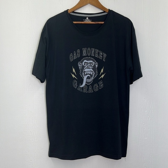 Gas Monkey - Gas Monkey Lightning Graphic Black Short Sleeve T Shirt Size XL - Picture 6 of 8